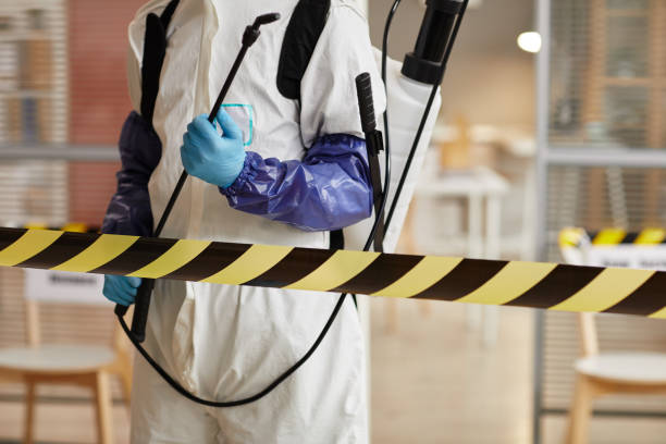 Professional Biohazard Cleanup technician working in Montgomery, IL
